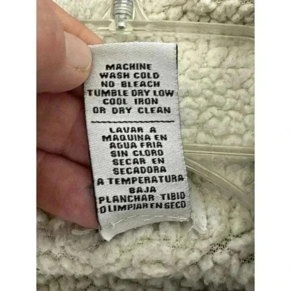 Large Keren Hart Fair Isle Full Zip Winter Fleece Vest Snowflake Sweater Vest - Picture 9 of 9